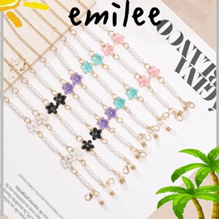 Emilee สายโซ่คล้องคอ ประดับลูกปัดไข่มุก รูปซากุระ สําหรับแว่นตากันแดด