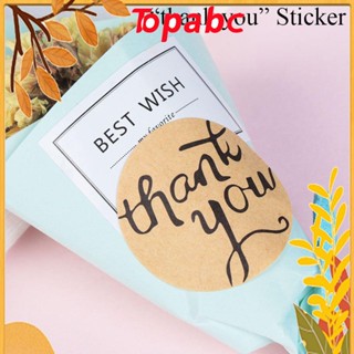 TOP สติกเกอร์ฉลาก ลาย Thank You ขนาด 3.5 ซม. แบบสร้างสรรค์ สําหรับติดของขวัญ ขนมหวาน คําเชิญงานแต่งงาน Diy จํานวน 12 ชิ้น ต่อแผ่น