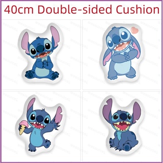 Sq2 หมอนตุ๊กตานุ่ม รูปการ์ตูน Stitch สองด้าน ของขวัญ สําหรับตกแต่งบ้าน โซฟา