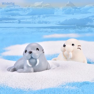 Widefig Walrus ปลาโลมา ปลาหมึก เรซิ่น น่ารัก สําหรับตกแต่งตู้ปลา