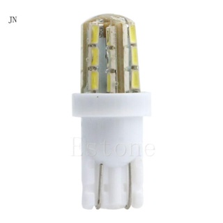 Jn หลอดไฟซีนอน LED 24-SMD T10 168 194 3014 สีขาว สําหรับติดป้ายทะเบียนรถยนต์