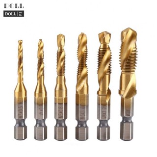 ⭐24H SHIPING ⭐Hex Shank Tap Drill Gold HSS 4341 M3 - M10 Short Titanium Plated Magnesium Alloy