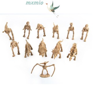 Mxmio ฟิกเกอร์ไดโนเสาร์ โครงกระดูก ขนาดเล็ก สร้างสรรค์ สําหรับตกแต่งบ้าน ปาร์ตี้