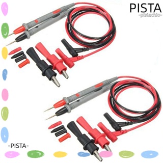 Pista ชุดแคลมป์ทดสอบมัลติมิเตอร์ ตะกั่วทดสอบ PVC PA 1000V 20A 100 ซม. 39.3 นิ้ว สีแดง สีดํา 8 ชิ้น