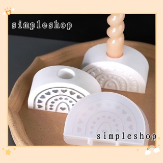 Simple แม่พิมพ์ซิลิโคนเรซิ่น อีพ็อกซี่ แฮนด์เมด สไตล์นอร์ดิก สําหรับทําเทียน DIY