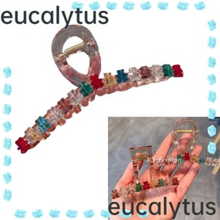 Eucalytus1 กิ๊บติดผม รูปอุ้งเท้าหมี ขนาดใหญ่ เครื่องประดับ สําหรับผู้หญิง