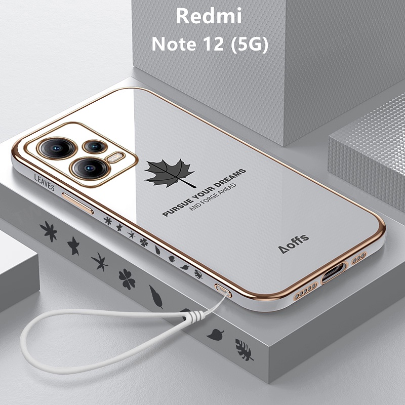 เคส Redmi Note 12 5G case ลายใบเมเปิ้ล TPU แบบนิ่ม เคสมือถือ เคสโทรศัพท์ Redmi Note 12 5G