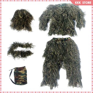 [Wishshopefhx] Ghillie ชุดยูนิฟอร์ม กางเกง หมวก ระบายอากาศ สําหรับผู้ชาย