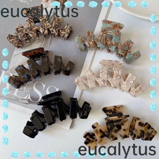 Eucalytus1 กิ๊บติดผม รูปกรงเล็บปลาฉลาม กันลื่น หรูหรา สําหรับผู้หญิง