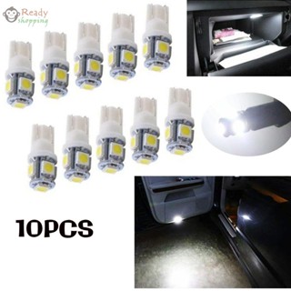 ชุดไฟรถยนต์ LED T10 194 168 2825 5050 5SMD แบบเปลี่ยน 10 ชิ้น