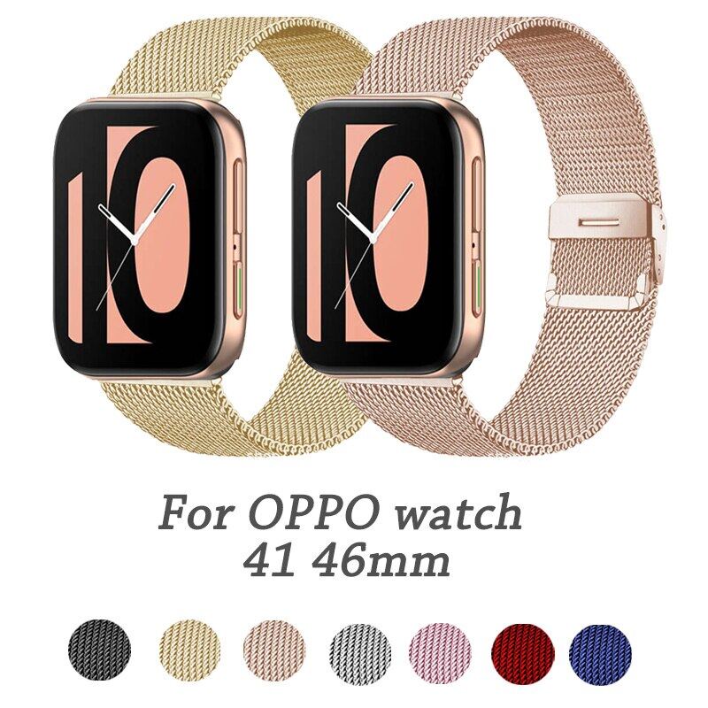 สายนาฬิกาข้อมือโลหะ แบบเปลี่ยน สําหรับ Oppo Watch 2 42 มม. 46 มม. Oppo Watch 41 มม. 46 มม.