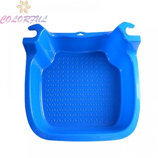 【COLORFUL】Convenient Foot Cleaning Tray for Above Ground Pools Reduce Pool Filtration Load