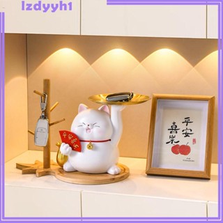 [JoyDIY] ถาดเสิร์ฟ รูปปั้นเรซิ่น รูปแมว สําหรับตกแต่งบ้าน ออฟฟิศ