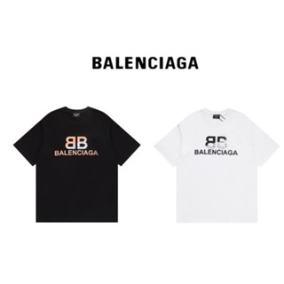 Fashion BA881LEN666CIAGA เสื้อยืดลําลอง ผ้าฝ้าย แขนสั้น พิมพ์ลาย เข้ากับทุกการแต่งกาย สําหรับผู้ชาย และผู้หญิง