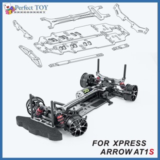 Pst โครงรถบังคับ คาร์บอนไฟเบอร์ สีเงิน สําหรับอัพเกรดรถบังคับ Xpress Arrow At1s 1:10