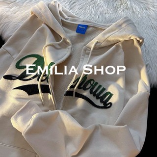 EMILIA SHOP  เสื้อผ้าผู้ญิง แขนยาว เสื้อฮู้ด  สวยงาม ทันสมัย สวย คุณภาพสูง A28J14S 36Z230909