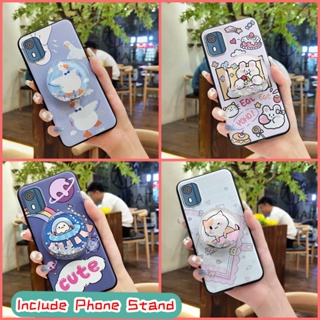 glisten TPU Phone Case For Nokia C02/TA-1522 Dirt-resistant Anti-knock Cute Silicone drift sand Cartoon Back Cover Durable