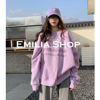 EMILIA SHOP เสื้อผ้าผู้ญิง แขนยาว เสื้อฮู้ด A98J1K9