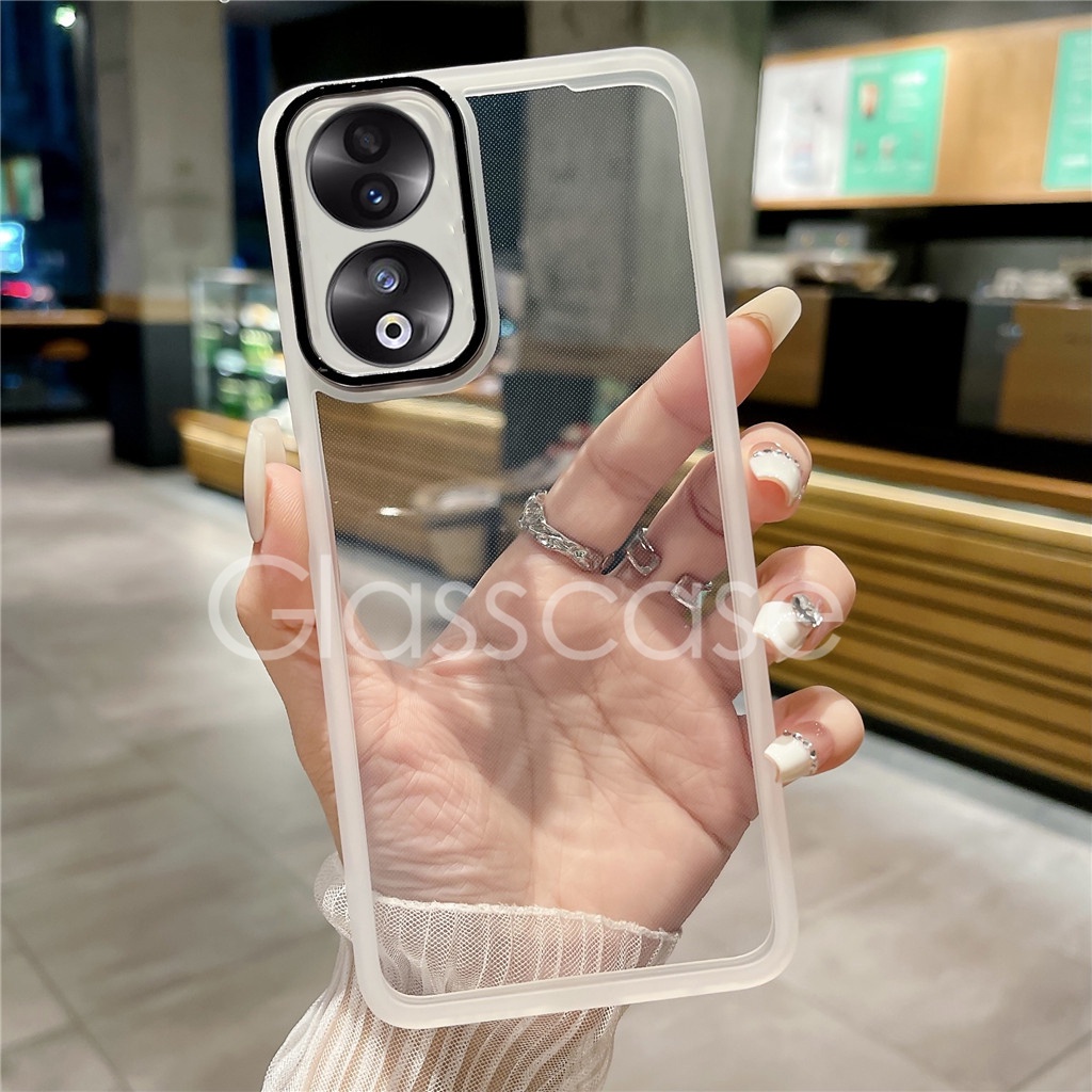 เคสโทรศัพท์มือถือแบบนิ่ม กันกระแทก กันรอยเลนส์กล้อง ปิดด้านหลัง ลายแฟชั่น สําหรับ Honor 90 Lite 90 L