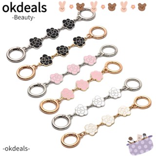 Okdeals สายโซ่ รูปดอกคามิเลีย แบบเปลี่ยน สําหรับกระเป๋า