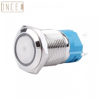 【ONCEMOREAGAIN】Push Button Switch Easy Operation Features A LED Flat Head Momentary Switch