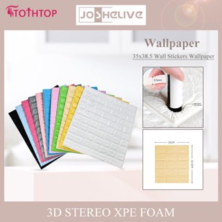 Diy Self Adhensive 3d Brick Wall Stickers Waterproof 3d Wallpaper Walldecor [TOP]