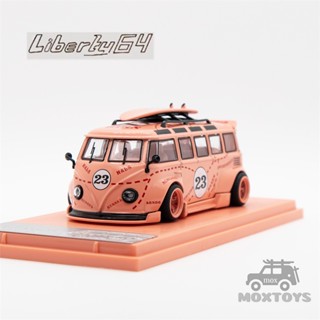 Liberty64 1:64 T1 VAN Kombi หมูสีชมพู #23 Limited800 โมเดลรถยนต์ Diecast