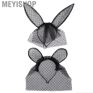 Meyishop Fashionable  Ears Headband Hollow Headwear Cute Bunny Easter De