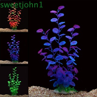 Sweetjohn ต้นไม้ประดิษฐ์ พลาสติก เสมือนจริง ขนาด 40 ซม. สําหรับตกแต่งใต้น้ํา
