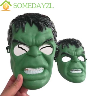 Somedayzl Hulk Mask Avengers เต็มหน้า พร้อมสายคล้องปรับได้ หน้ากากคอสเพลย์ Marvel ตกแต่งฮาโลวีน