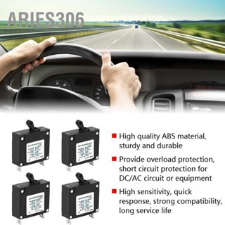 Aries306 คู่มือการใช้งาน DC/AC ที่ทนทาน เปิด/ปิด สลับสวิตช์รีเซ็ต Safety Circuit Breaker 15A 20A 25A 30A