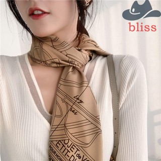 Bliss ยางรัดผม ผ้าพันคอ ริบบิ้น สีพื้น แฟชั่น สําหรับผู้หญิง