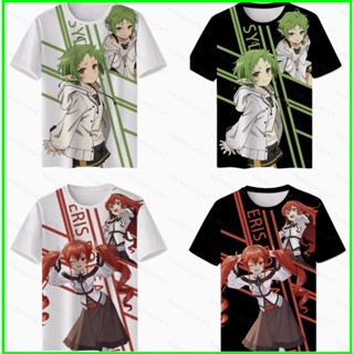 Sqt Mushoku Tensei: Jobless Reincarnation เสื้อยืดแขนสั้น คอสเพลย์ พลัสไซซ์ สําหรับผู้ชาย และผู้หญิง