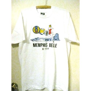 ใหม่ เสื้อยืดลําลอง แขนสั้น พิมพ์ลายเครื่องบิน Memphis Belle WW2 B-17 F ขนาดใหญ่ USA #8        