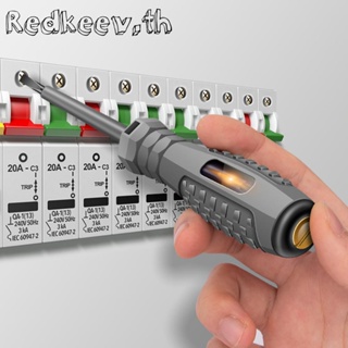 Redkeev™ เครื่องทดสอบแรงดันไฟฟ้า ปากกาไขควง ไม่สัมผัส เหนี่ยวนําแรงดันไฟฟ้า