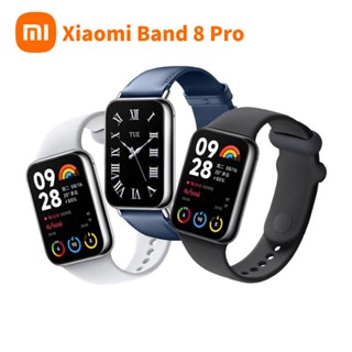 ใหม่ Xiaomi Mi band 8 Pro สมาร์ทแบนด์ 6 สี หน้าจอ AMOLED ออกซิเจนในเลือด ฟิตเนส Traker GPS กันน้ํา สมาร์ทแบนด์ 8 Mi band 7