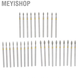 Meyishop 30Pcs Nail Art Drill Bits Set Silicon Carbide Polish  Bit To