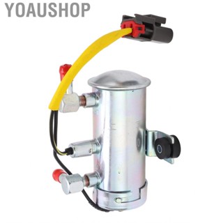 Yoaushop DC Electronic Fuel Pump  0.035-0.045mpa 8mm Inlet and Outlet Excavator Oil 90-110L/H Replacement Part Alloy Steel 8980093971 for 4HK1 6HK1