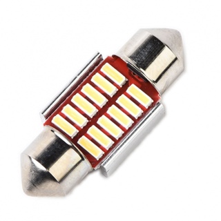 กล่องไฟติดป้ายทะเบียนรถยนต์ 36 มม. C5W 4014 SMD สว่างมาก 1 ชิ้น