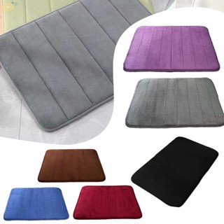 【VARSTR】Carpet Bath Bedroom Black Blue Burgundy Coral Velvet Floor Toilet Bath Mat