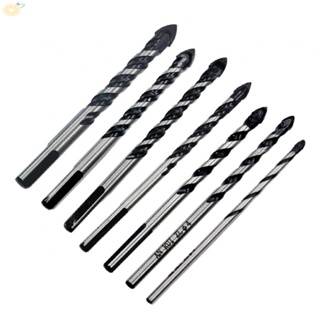 【VARSTR】Long lasting Glass and Metal Tile Alloy Drill Bit Triangle Diamond 7Pcs