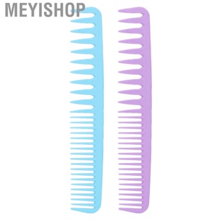 Meyishop Double Tooth Barber Comb  Comfortable Grip  Scalp Fine and Wide Round  Durable Easy To Clean for Salon Home