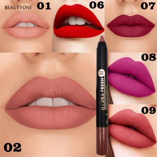 Topbeauty ลิปสติก ดินสอ เนื้อแมตต์ กํามะหยี่ สีนู้ด เซ็กซี่ ติดทนนาน