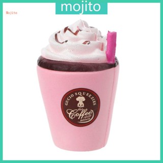 Mojito ของเล่นบีบสกุชชี่ รูปแก้วกาแฟ ขนาด 11 ซม. พร้อมหลอดดูด สําหรับ Dol