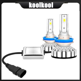 Kool หลอดไฟหน้า LED H8 H9 H11 180W 30000LM Hi Lo Beam 6000k IP67