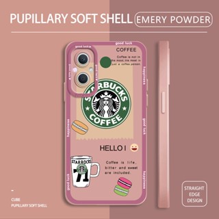 เคส OPPO A36 A76 A95 Realme 9i A96 4G 5G เคสโทรศัพท์ซิลิโคน TPU แบบนิ่ม ลาย Starbucks ป้องกันกล้อง กันกระแทก