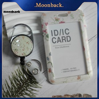 &lt;moonback&gt; ที่แขวนป้ายชื่อ ID แบบแขวนง่าย ลายดอกไม้ น้ําหนักเบาพิเศษ พับเก็บได้ สําหรับสํานักงาน