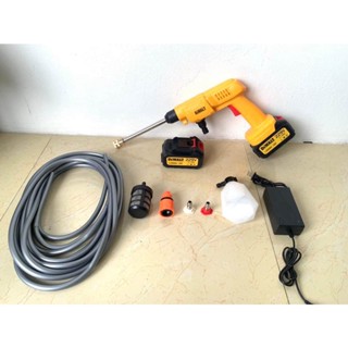 Dewalt รุ่น229V เครื่องฉีดน้ำแรงดันสูงไร้สาย ปืนฉีดน้ำแบตเตอรี่  ฟรีแบตเตอรี่2ก้อน พร้อมอุปกรณ์ครบชุดพร้อมใช้งาน