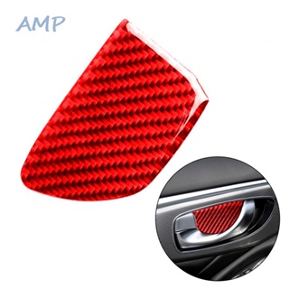 ⚡NEW 8⚡Red Carbon Fiber Inner Door Handle Trim Perfect Fit for Infiniti Q50 Q60 2014 19