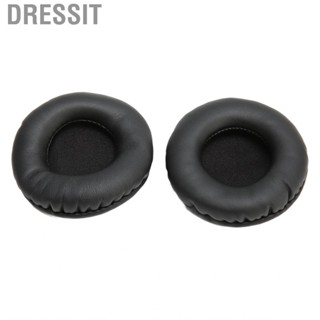 Dressit Ear Cushions  Noise Blocking Headphone Pads Soft Black Wearable for 65mm Headset